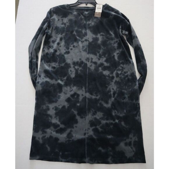 J. Jill Women's Sz S Carbon Multi Pure Jill Cloud Tie-Dyed Knit Dress - Picture 7 of 9